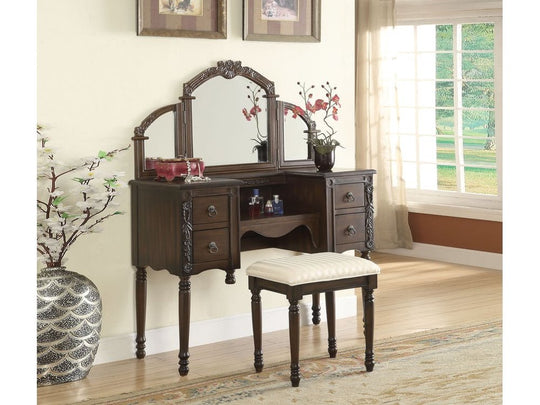 Ely Oak Vanity & Stool