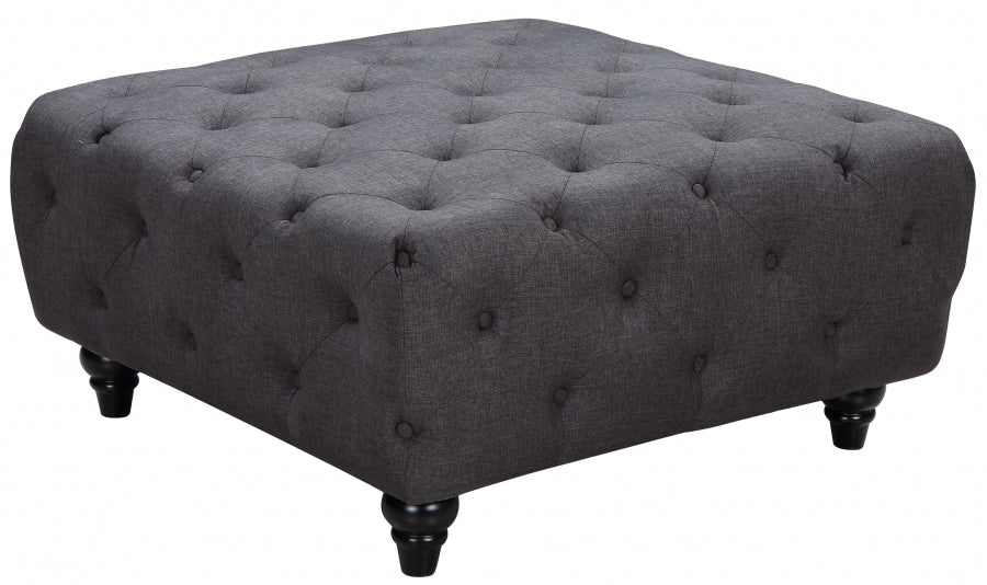 Holly Linen Ottoman grey