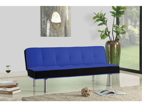 Ellie Blue & Black Futon
