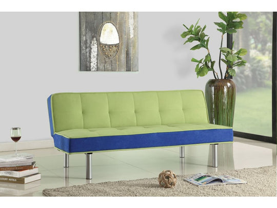 Ellie Green & Blue Futon