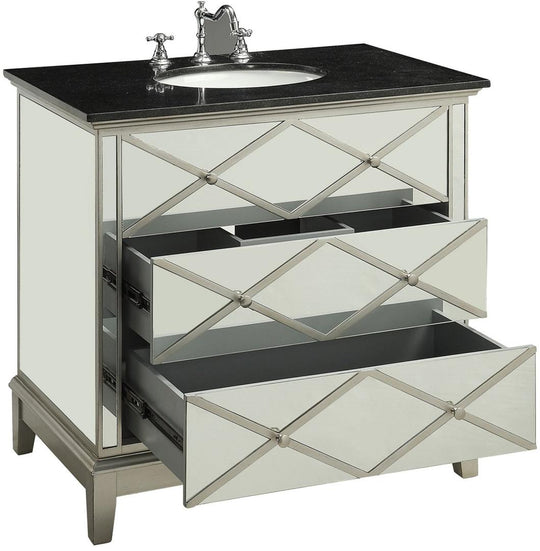 Diana Sink Cabinet drawers open