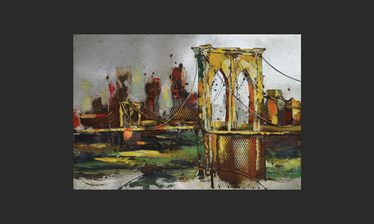 Brooklyn Bridge 3D Metal Art Handmade