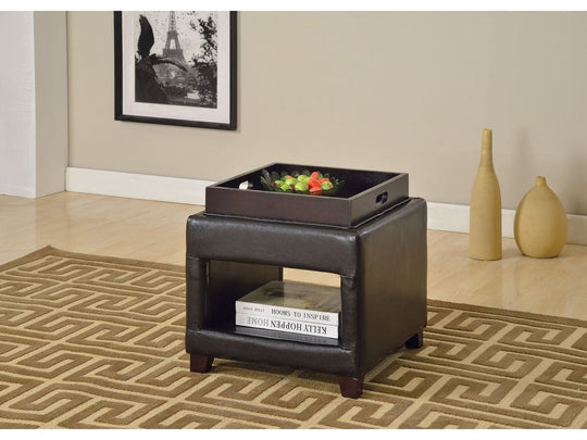 Alain Ottoman & Tray