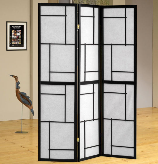 Black Folding Screen
