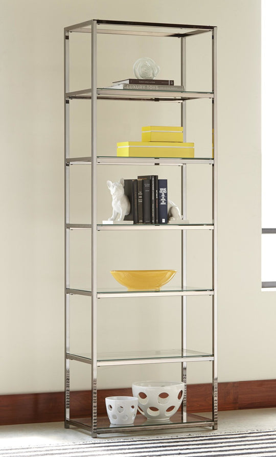Black Nickel Bookcase
