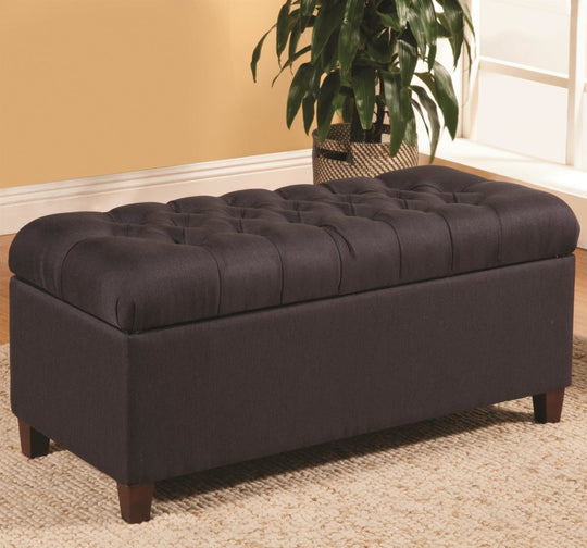 Dark Blue Navy Accent Ottoman
