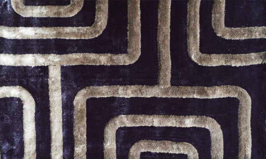 3D Dark & Light Grey Rug