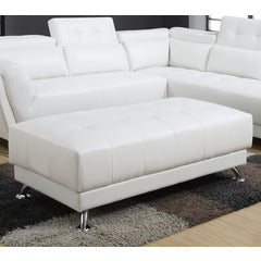 Adon White Ottoman